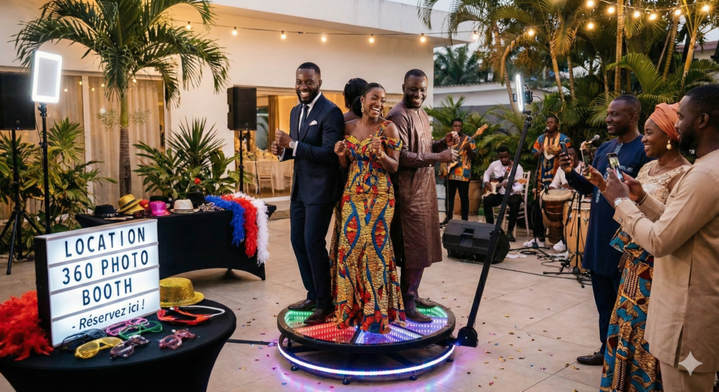location photo booth 360 Abidjan